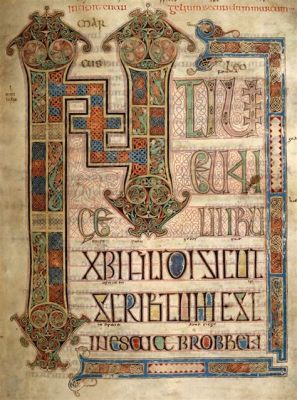  De Lindisfarne Evangeliën Een Ouderdoms-Schijnsel van Verlicht Manuscript en Keltische Weelde!